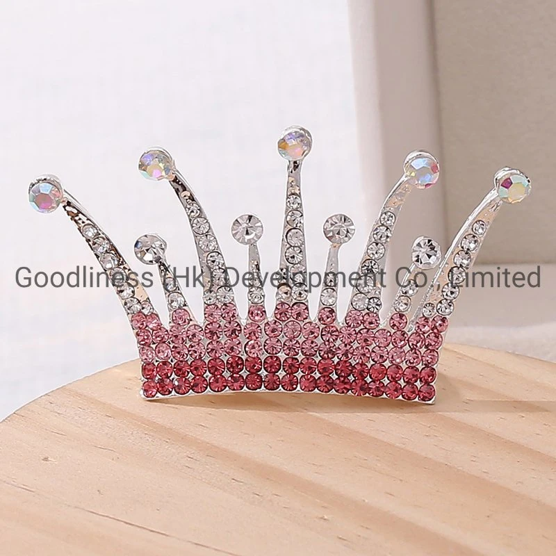 Sparkling Rhinestone Kids Baby Birthday Party Decorations Tiara Crown Hair Combs Fashion Hair Accessories